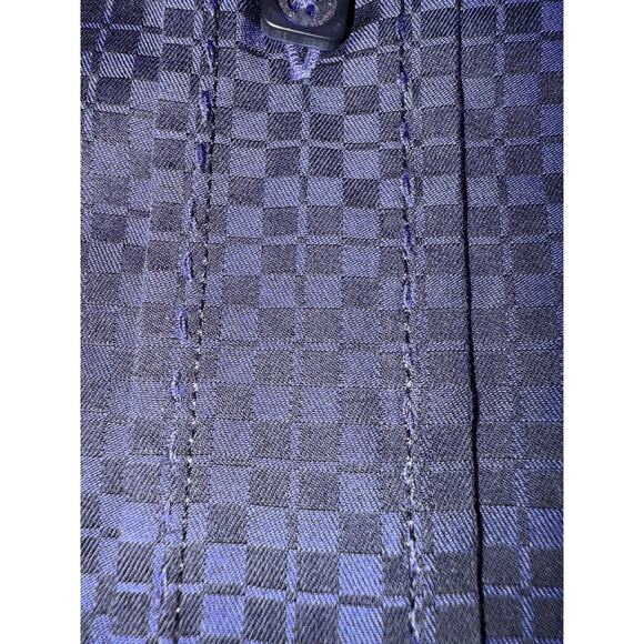 Bugatchi XL Shaped Fit Dress Shirt Flip Cuff Navy Geometric Business Casual - Picture 11 of 11